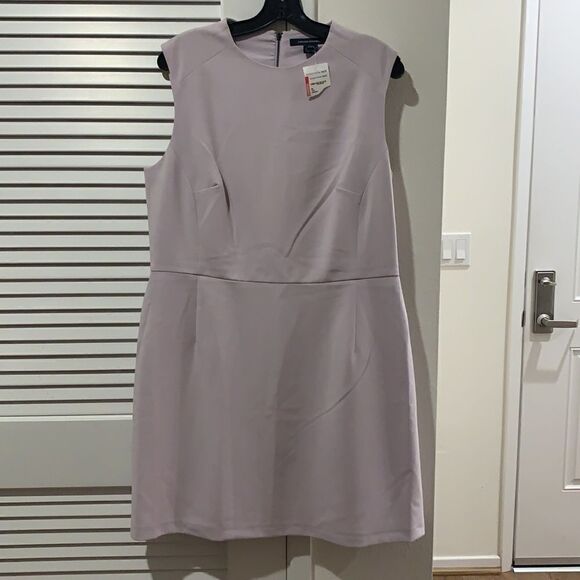 French Connection lavender Sundae Stretch Dress size 14 NWT - Picture 3 of 5